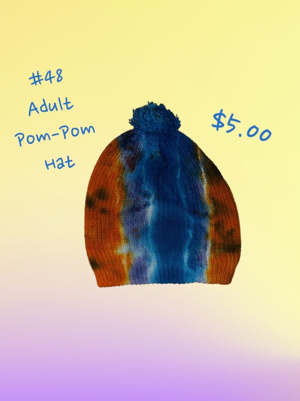 #48 - Adult Pom-Pom Hat